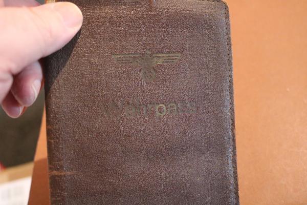 old artificial leather? Cover for military passport